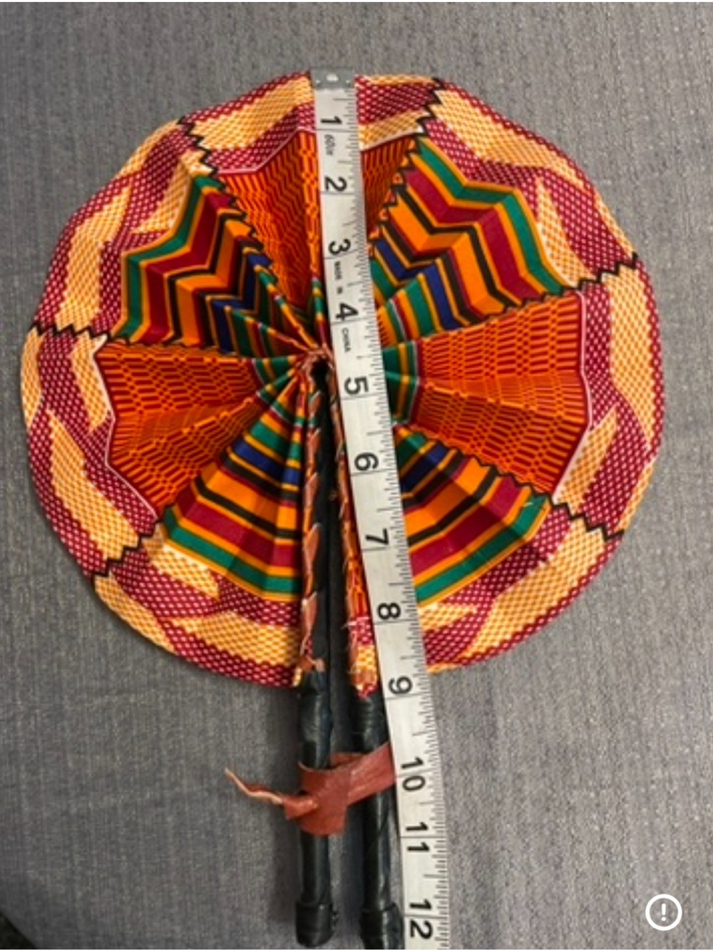 Small Traditional African Foldable Handmade Folding Fan